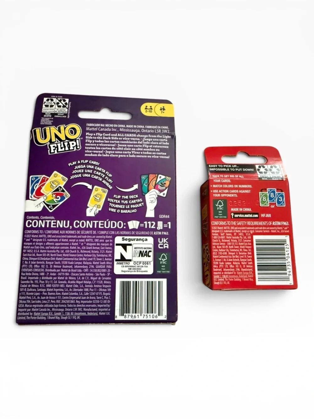 Mattel Games UNO FLIP! Card Game & Mattel UNO GO Pocket Size